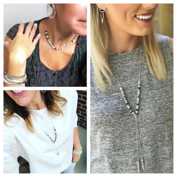 stella & dot ~ anda intention necklace ~ balance versatile - Picture 1 of 7